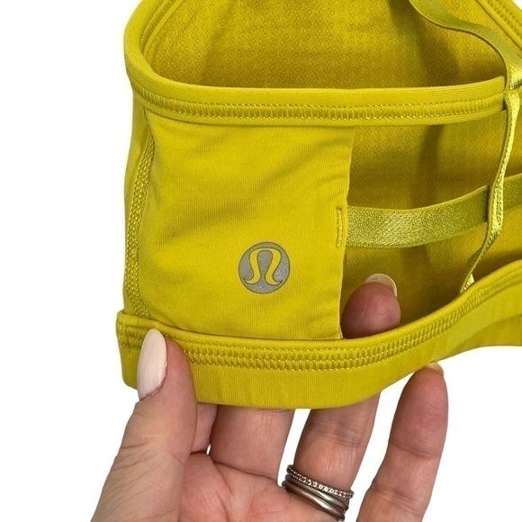 Lululemon Two Piece Seek the Heat Tank/Bra Heathered Slate/Pear Size 6 - Picture 14 of 14